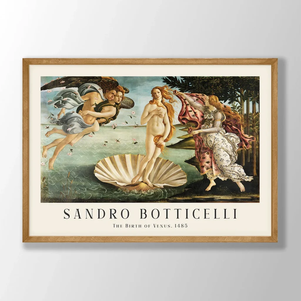 "El nacimiento de Venus" de Botticelli